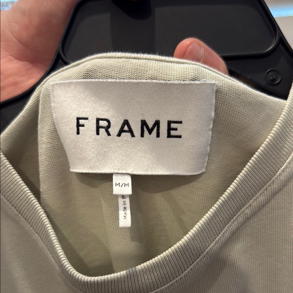 FRAME Olive Graphic T-Shirt size Medium - Picture 2 of 2
